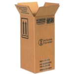 6 x 6 x 12 3/4" 1 - 1 Gallon Plastic Jug Haz Mat Boxes-ECT-44