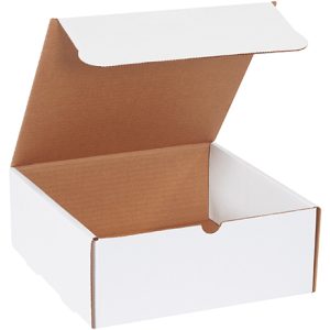 10 x 10 x 4" White Literature Mailers-ECT-32-B