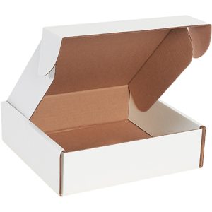 10 x 10 x 3" White Deluxe Literature Mailer-ECT-32-B