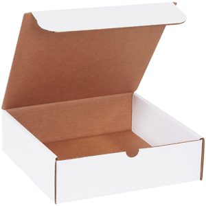 10 x 10 x 3" White Literature Mailers-ECT-32-B